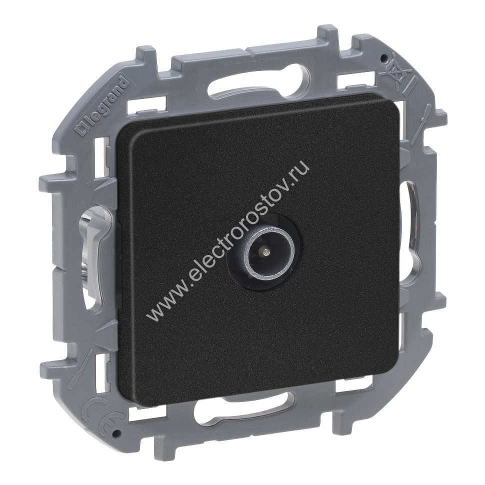 INSPIRIA Антрацит Розетка TV - оконечная - 10 дБ - 5-862 мГц Legrand