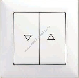 Visage Белый Выключатель жалюзийный GUNSAN