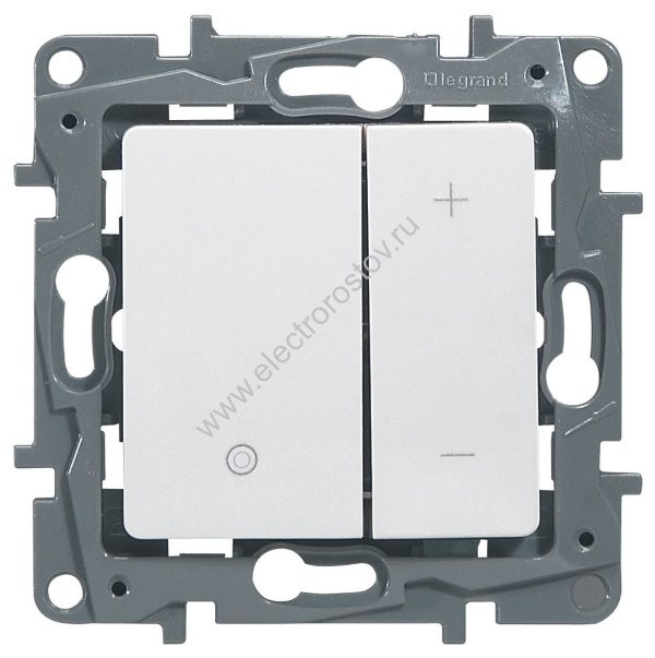 Etika Белый Светорегулятор нажимной, 400Вт Legrand