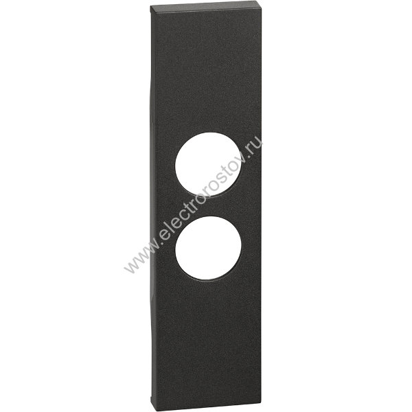 BT Living now Черный Лицевая панель для TV розеток с 2 отверстиями 1 мод