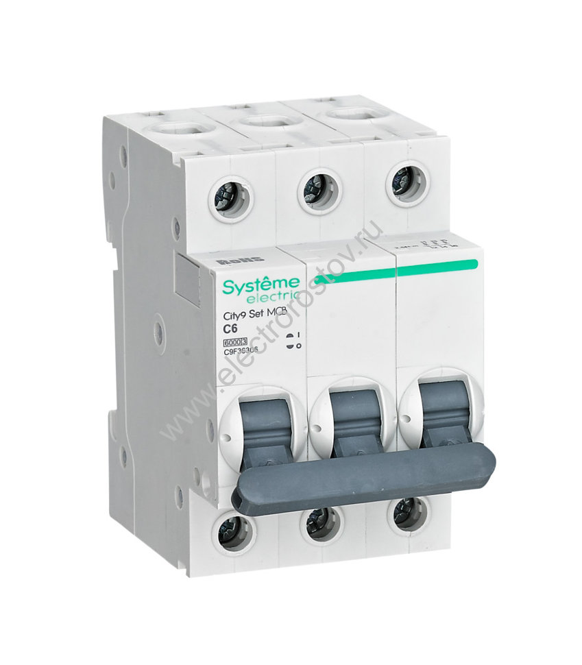 City9 Автоматический выключатель 6кА 3P C06 Systeme Electric