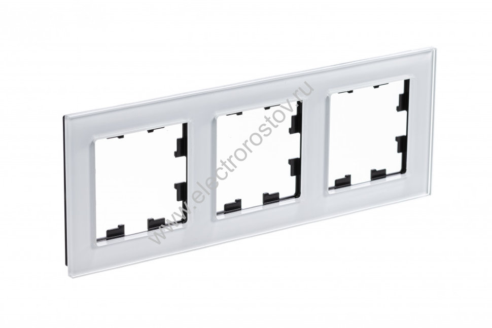 AtlasDesign Nature Стекло белый Рамка 3-ая Schneider Electric