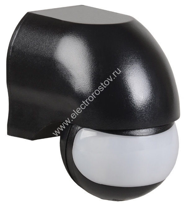 Датчик движения ИК настенный 1100w 180 гр. 12м IP44 черный IEK