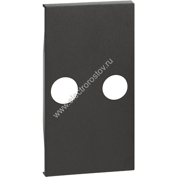 BT Living now Черный Лицевая панель для TV розеток с 2 отверстиями 2 мод