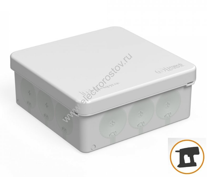 Распред. коробка открытой установки 100х100х40 IP55 (HF) безгалогенная Промрукав