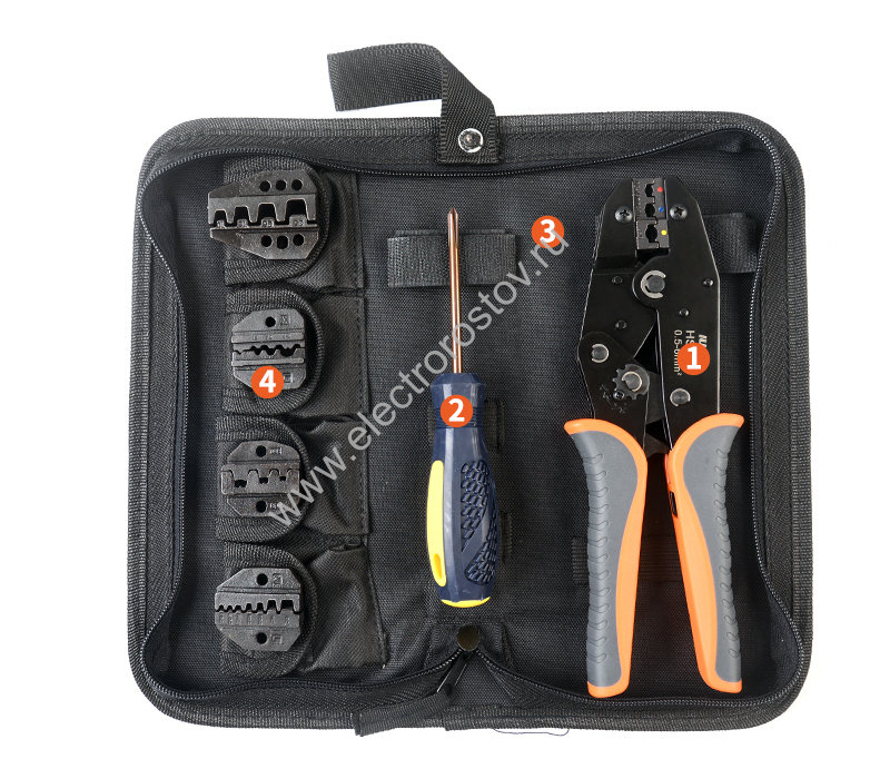 Инструмент для опрессовки с различными матрицами