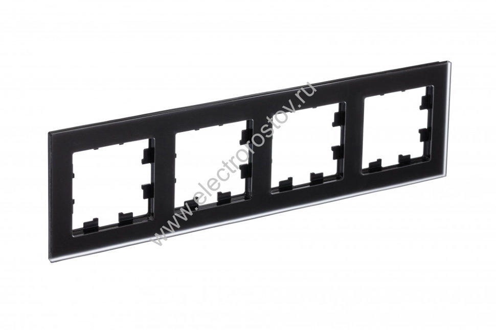 AtlasDesign Nature Матовое стекло черный Рамка 4-ая Schneider Electric