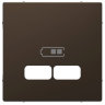 Schneider Electric Merten D-Life Мокко Центральная накладка для USB механизма 2,1А