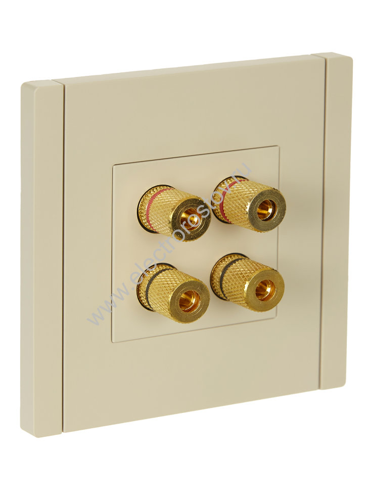 IEK FORTE&PIANO Ваниль Аудиорозетка 4-мест. FP439