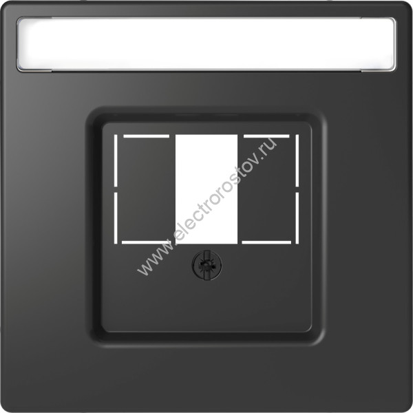 Merten D-Life Антрацит Накладка центральная для TAE/Audio/USB Schneider Electric