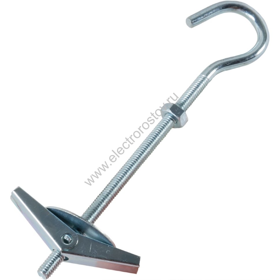 Анкер складной пружинный с крюком М4 оцинкованный