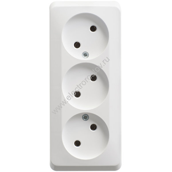 Этюд Белый Розетка 3-ая б/з Schneider Electric