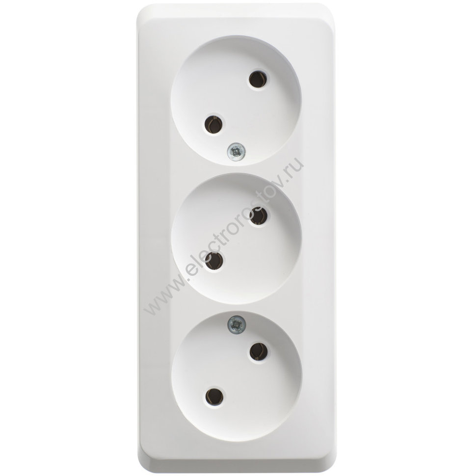Этюд Белый Розетка 3-ая б/з Schneider Electric