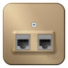 Blanca наруж Титан Розетка 2-ая компьютерная RJ45, кат.5E, изол. пластина Schneider Electric