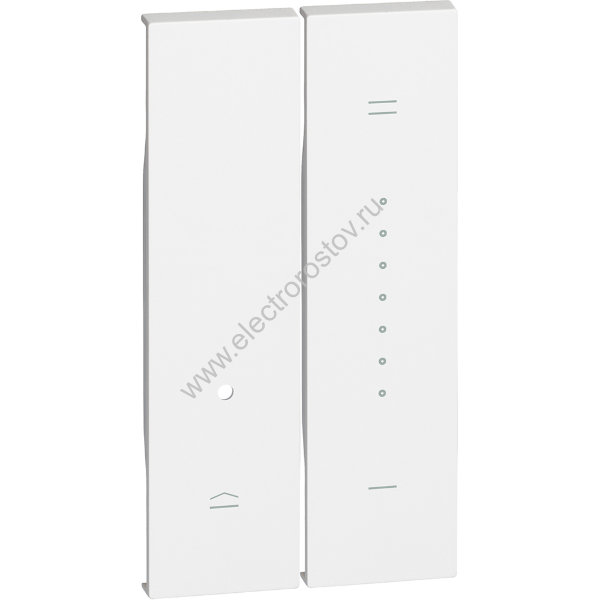 Living now Белый Лицевая панель для кнопочного светорегулятора 2 мод Bticino