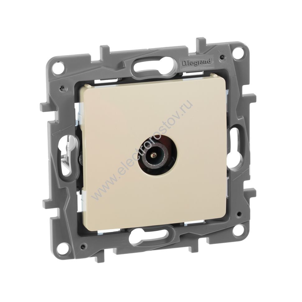 Etika Слоновая кость Розетка TVоконечная Legrand