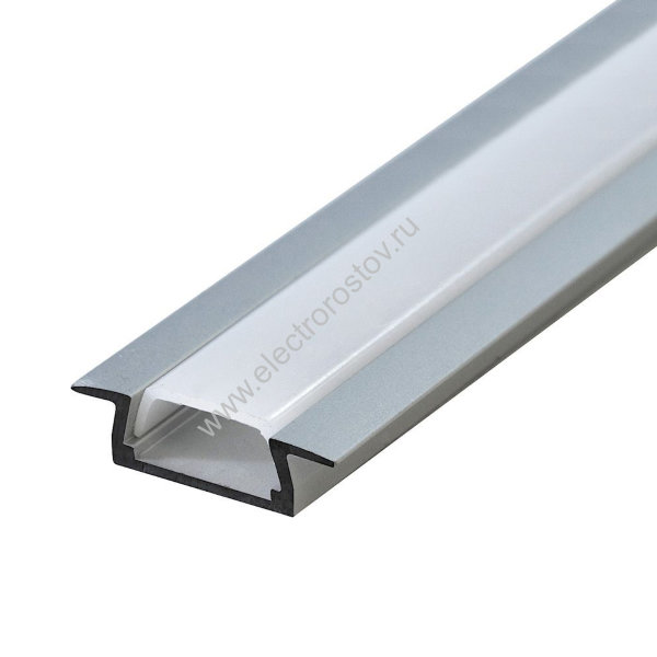 Профиль встраиваемый 2000х22х6 с экраном 2 заглушки, 4 крепежа, алюминиевый Smartbuy