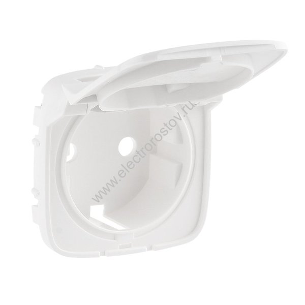 Valena Allure Белый Лицевая панель Розетка с/з 1-ая с крышкой Legrand