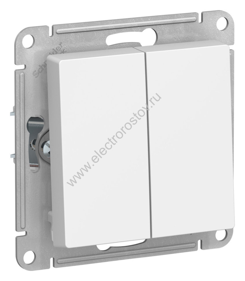 AtlasDesign Лотос Выключатель 2-клавишный Schneider Electric