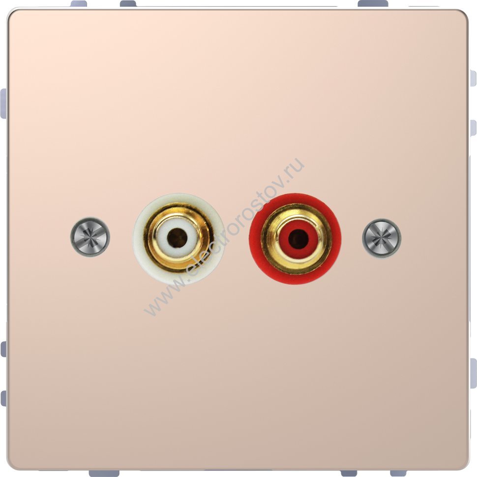 Merten D-Life Шампань Аудиорозетка с модул. тюльпан Schneider Electric