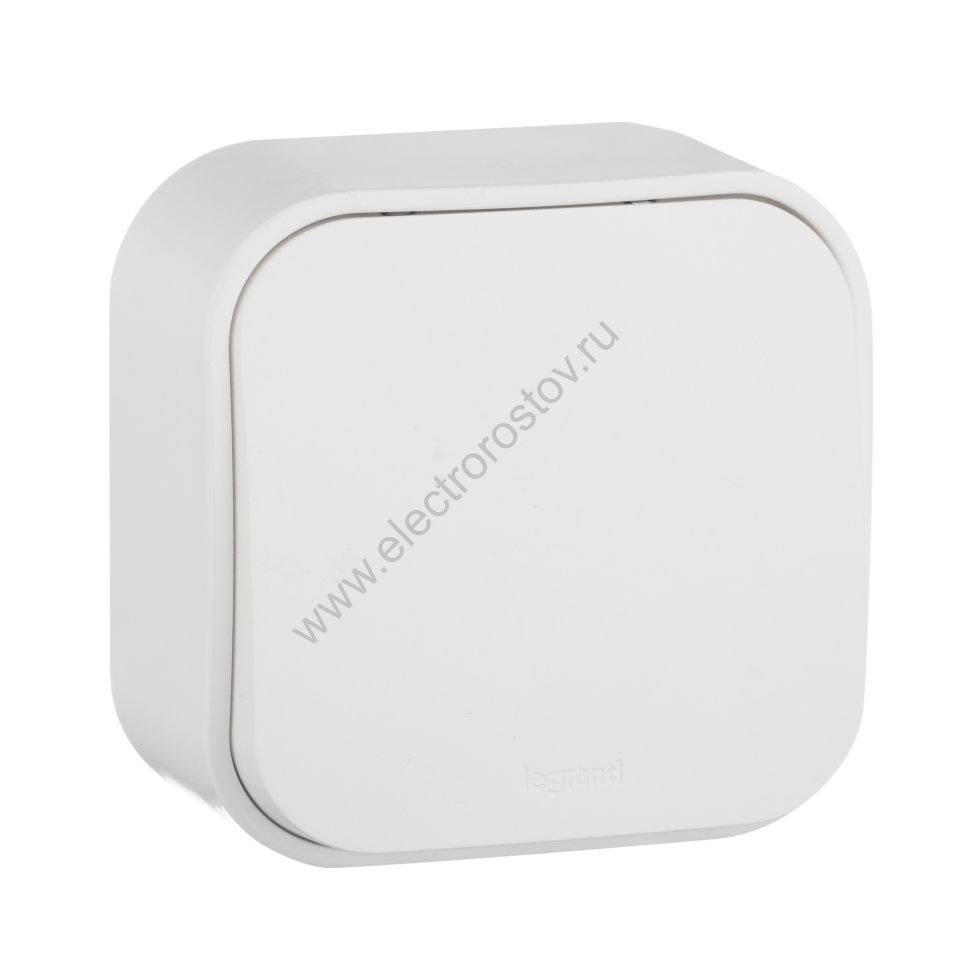 Quteo Белый Выключатель кнопочный 1-клавишный Legrand