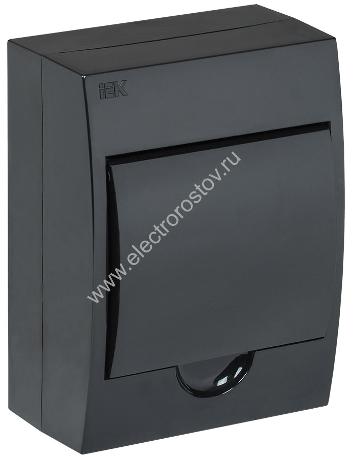 KREPTA 3 Корпус пластиковый накладной ЩРН-П-6 IP41 черный IEK