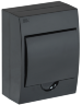 KREPTA 3 Корпус пластиковый накладной ЩРН-П-6 IP41 черный IEK