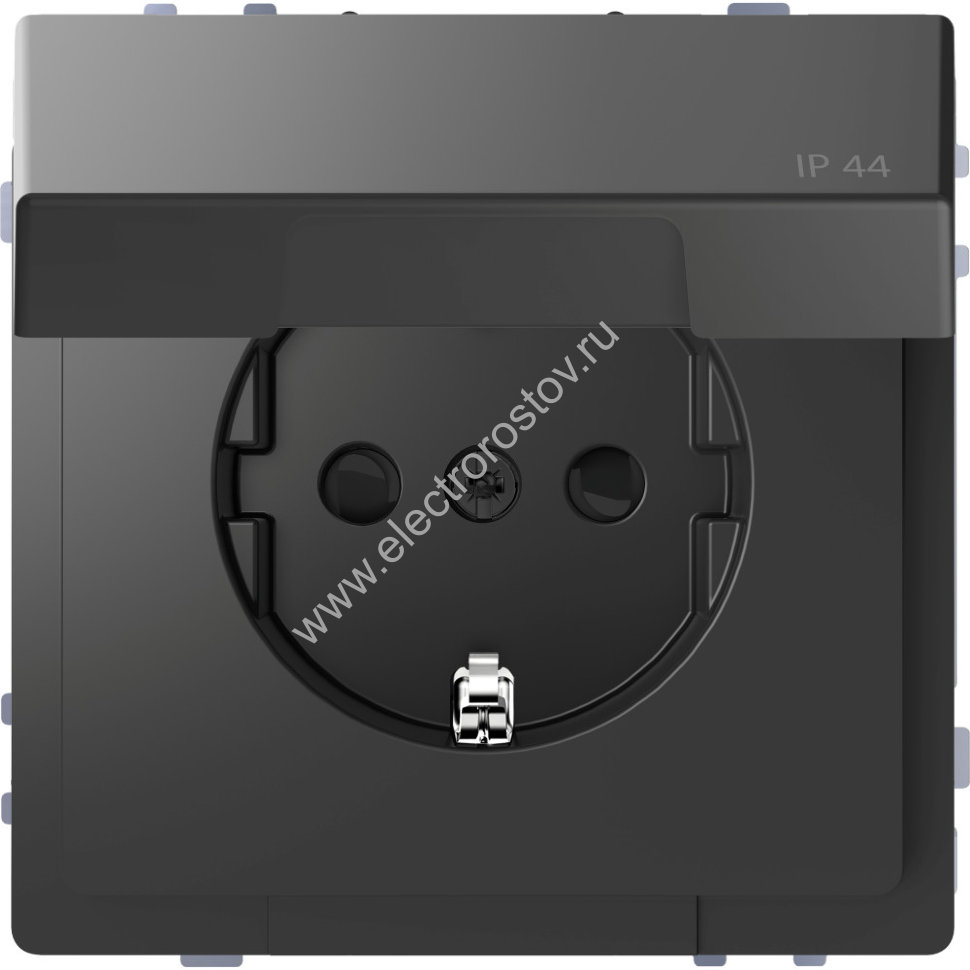 Schneider Electric Merten D-Life Антрацит Розетка 16А с/з и крышкой IP44