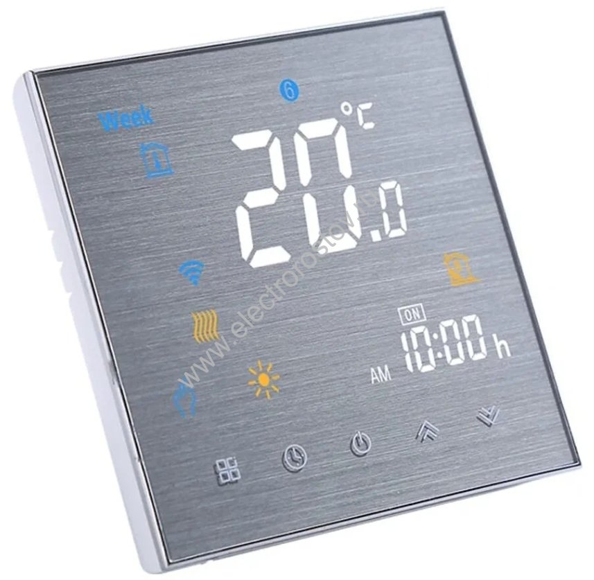 Терморегулятор серебро BHT-3000 программируемый и WI-FI FUJIHOME