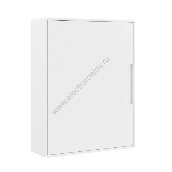 Щиток 24 мод настенный слаботочный ФРЕЙМ, белый, с белой дверцей, с  монтажной платой, 1 розеткой (а