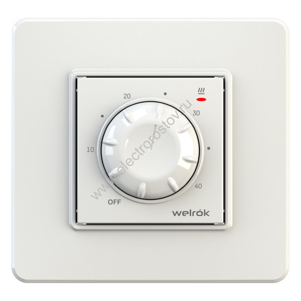 Терморегулятор белый RTP механический Welrok
