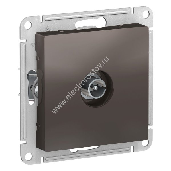 AtlasDesign Мокко Розетка антенная одиночная TV коннектор Schneider Electric