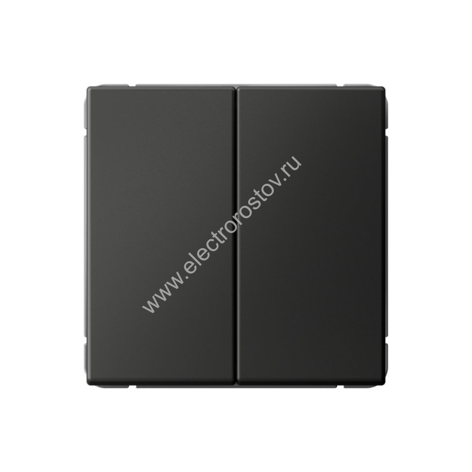 Systeme Electric ArtGallery Базальт Выключатель 2-клавишный, сх.5, 10АХ, механизм