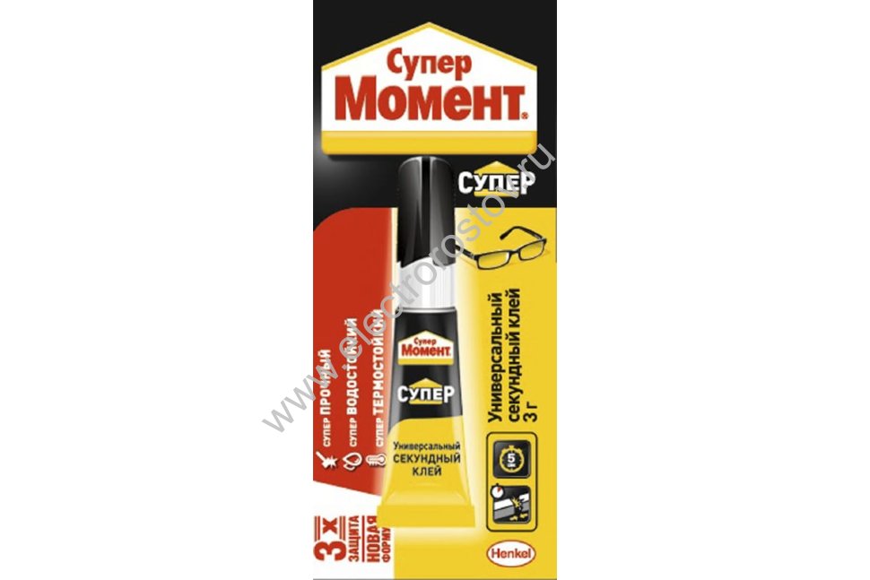 Клей Супер-Момент сверхпрочный 3гр. Момент