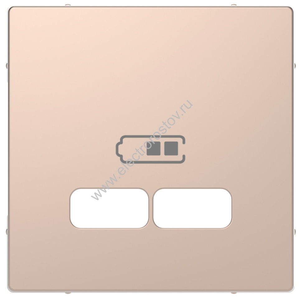 Schneider Electric Merten D-Life Шампань Центральная накладка для USB механизма 2,1А