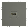 STEKKER Эмили Платиново-серый, soft touch Розетка HDMI 2.0 Type A