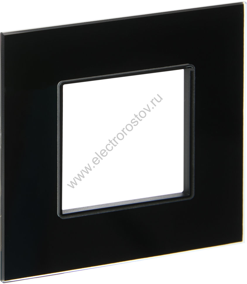 IEK SKANDY Стекло Черный Рамка 1-ая SK-F21Bl