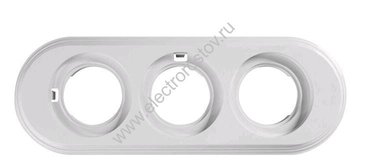 Лизетта Белый Рамка 3 постовая, пластик Bironi