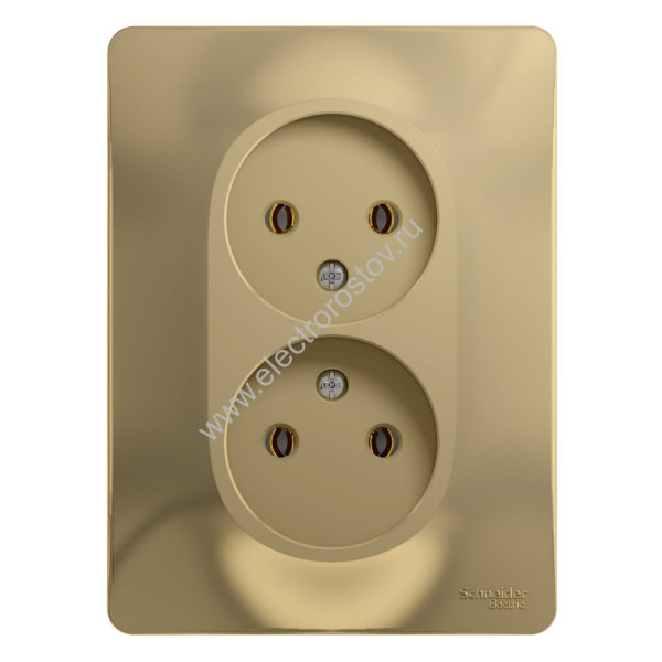 Glossa Титан Розетка 2-ая б/з Schneider Electric