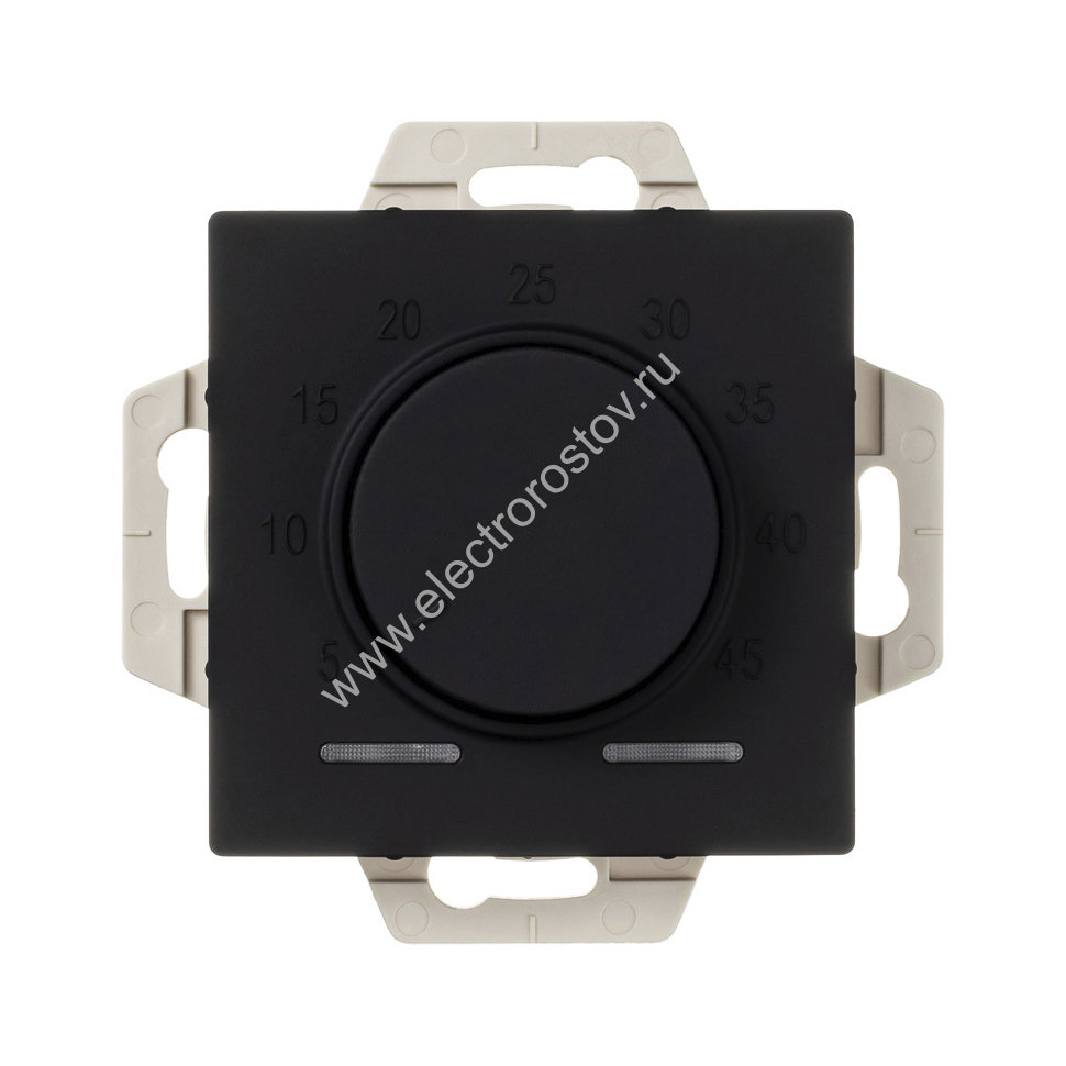 AtlasDesign Карбон Термостат электрон. теплого пола с датчиком, 10A Schneider Electric