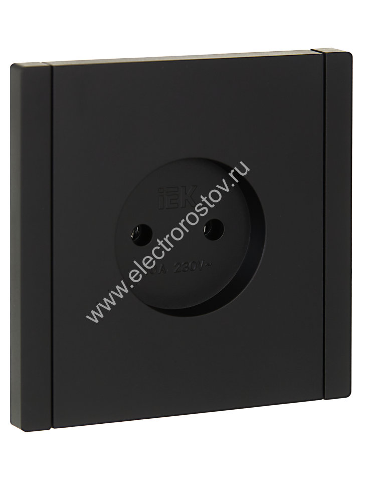 IEK FORTE&PIANO Черный Розетка б/з винтовое крепление 10А FP118