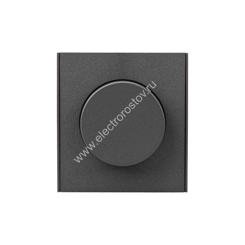 KRANZ STRONG Светорегулятор (диммер) 300Вт с/у графит, с 1-пост. рамкой