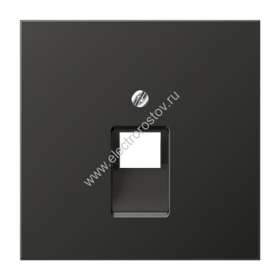 LS 990 Антрацит Накладка 1-ой наклонной ТЛФ/комп розетки JUNG