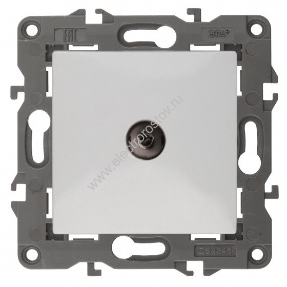 Elegance Белый Розетка TV одиночная ЭРА