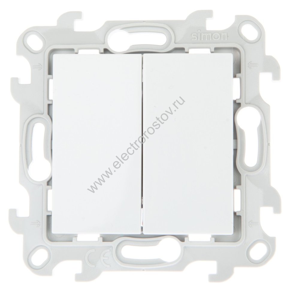 Simon 24 Белый Переключатель 2-клавишный Simon