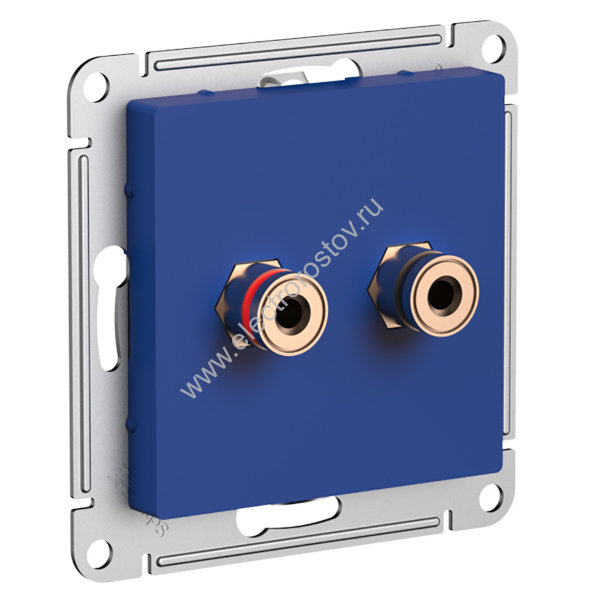 AtlasDesign Аквамарин Аудиорозетка двухместная Schneider Electric