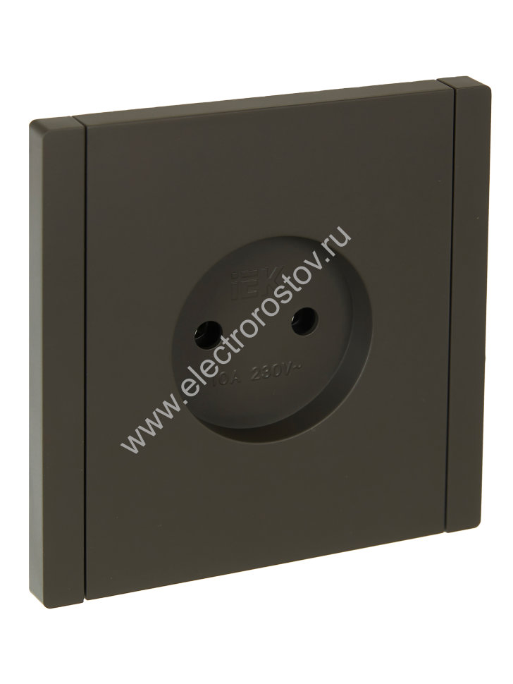 IEK FORTE&PIANO Серый Розетка б/з винтовое крепление 10А FP318