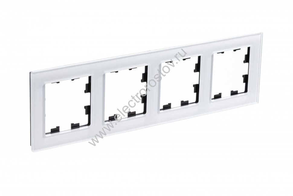 AtlasDesign Nature Стекло белый Рамка 4-ая Schneider Electric