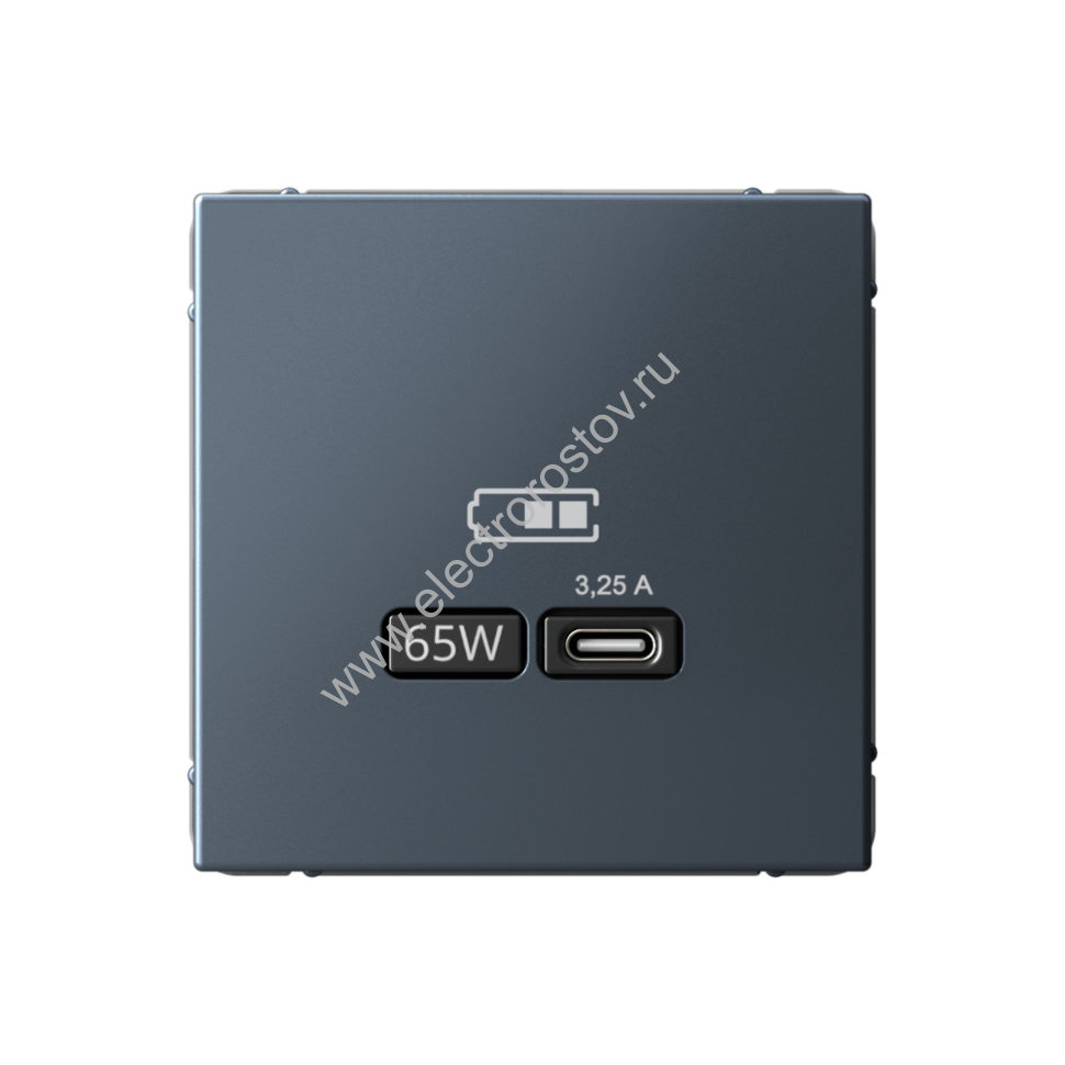 Systeme Electric ArtGallery Грифель USB Розетка тип-С 65Вт высокоскор.заряд. QC, PD, механизм