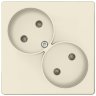 Simon 24 Слоновая кость Розетка 2-ая б/з Simon